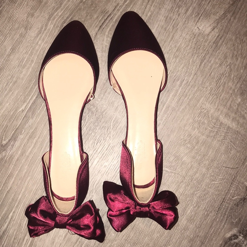 Red Satin Flats❤️